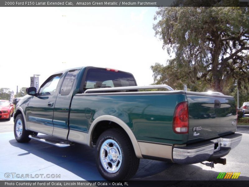 Amazon Green Metallic / Medium Parchment 2000 Ford F150 Lariat Extended Cab