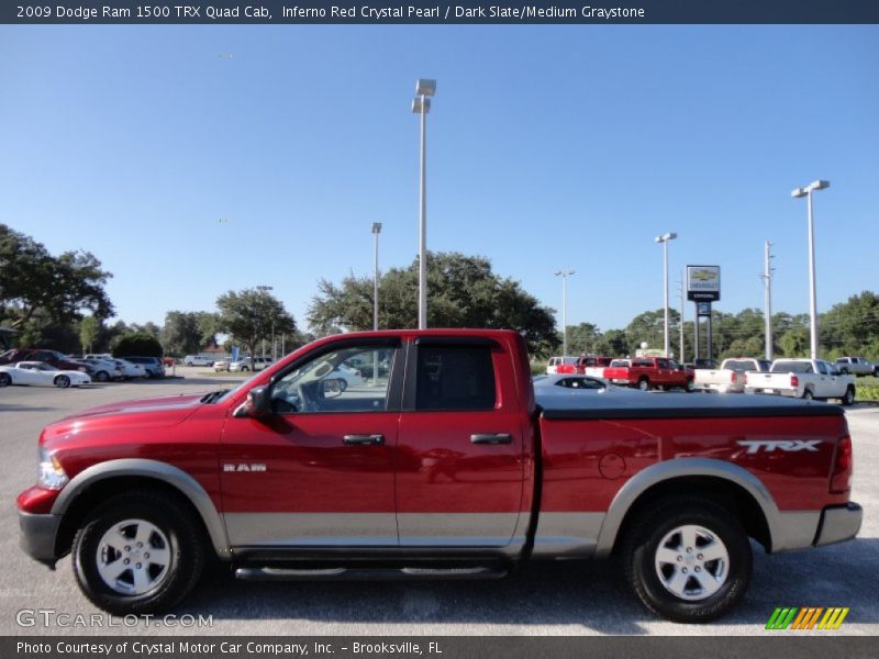Inferno Red Crystal Pearl / Dark Slate/Medium Graystone 2009 Dodge Ram 1500 TRX Quad Cab
