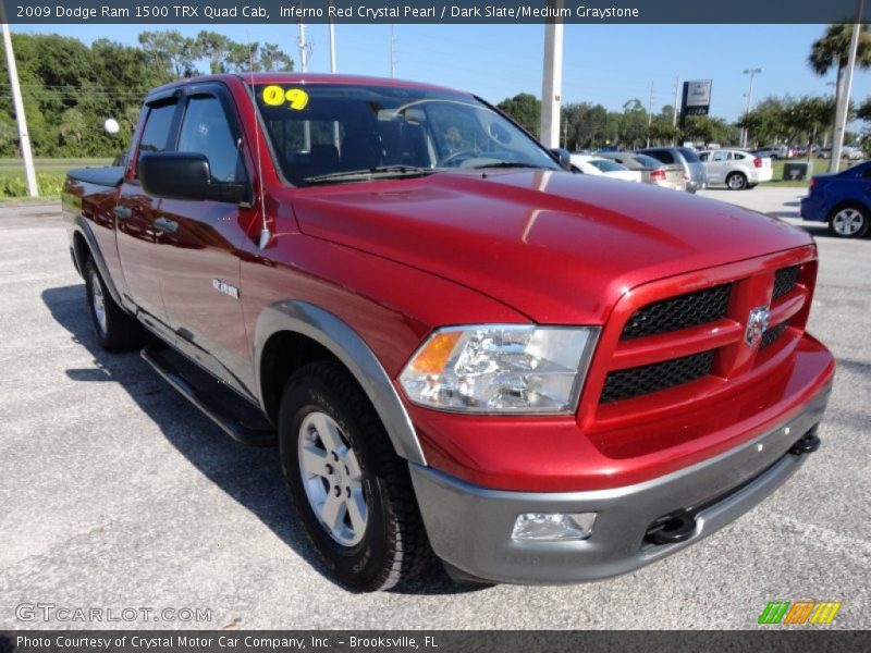 Inferno Red Crystal Pearl / Dark Slate/Medium Graystone 2009 Dodge Ram 1500 TRX Quad Cab