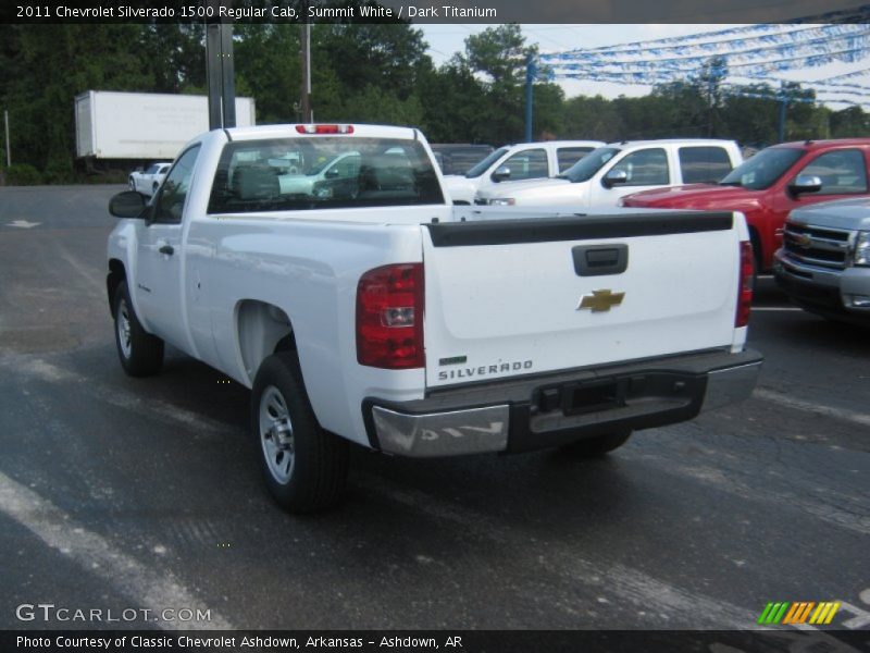 Summit White / Dark Titanium 2011 Chevrolet Silverado 1500 Regular Cab