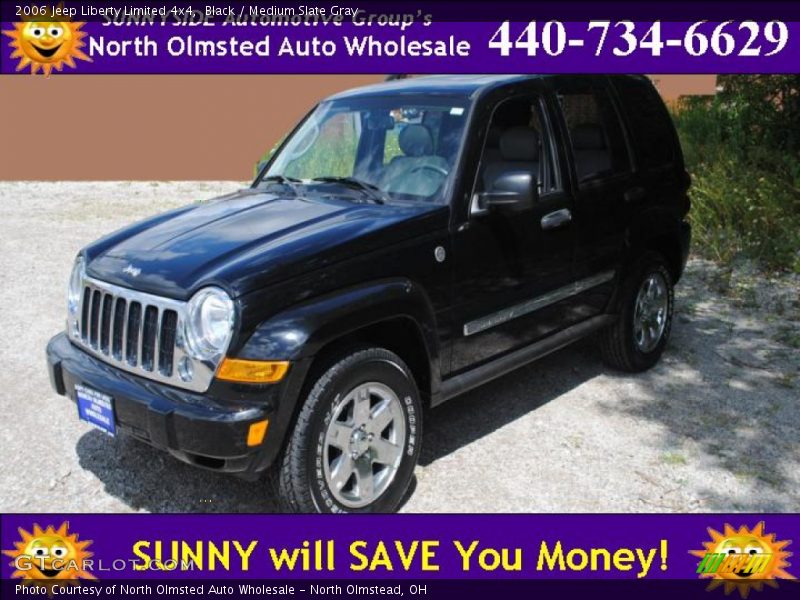 Black / Medium Slate Gray 2006 Jeep Liberty Limited 4x4