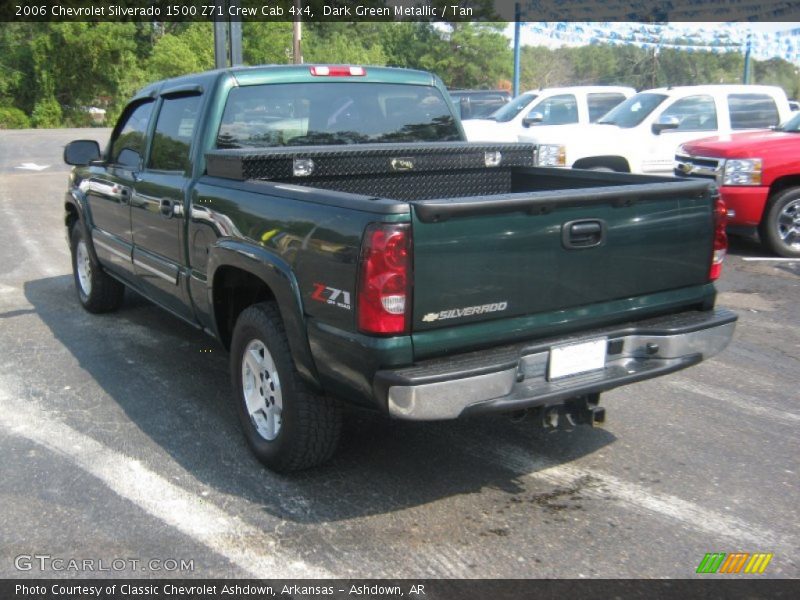 Dark Green Metallic / Tan 2006 Chevrolet Silverado 1500 Z71 Crew Cab 4x4