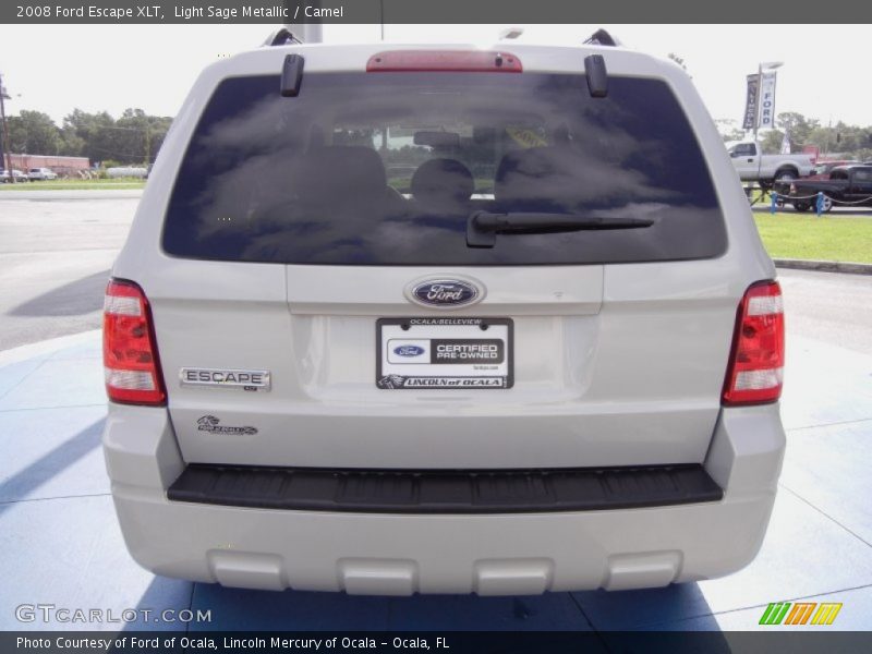Light Sage Metallic / Camel 2008 Ford Escape XLT