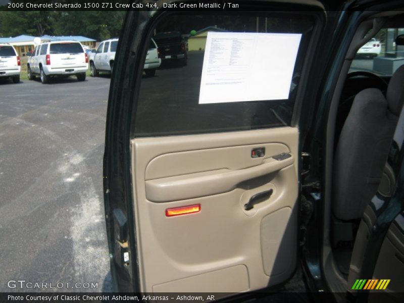 Dark Green Metallic / Tan 2006 Chevrolet Silverado 1500 Z71 Crew Cab 4x4