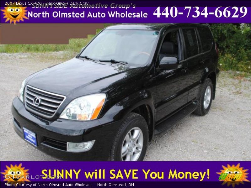 Black Onyx / Dark Gray 2007 Lexus GX 470