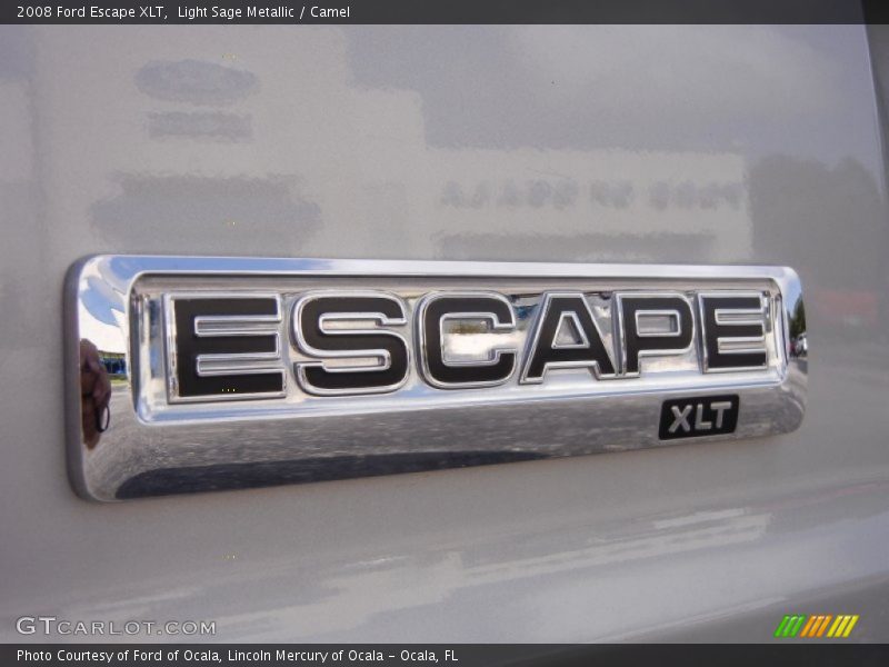 Light Sage Metallic / Camel 2008 Ford Escape XLT