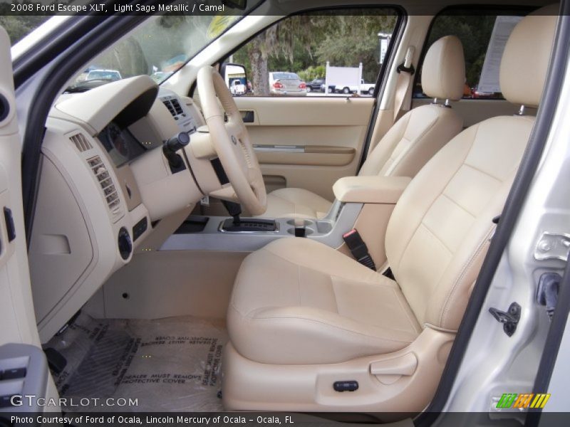 Light Sage Metallic / Camel 2008 Ford Escape XLT
