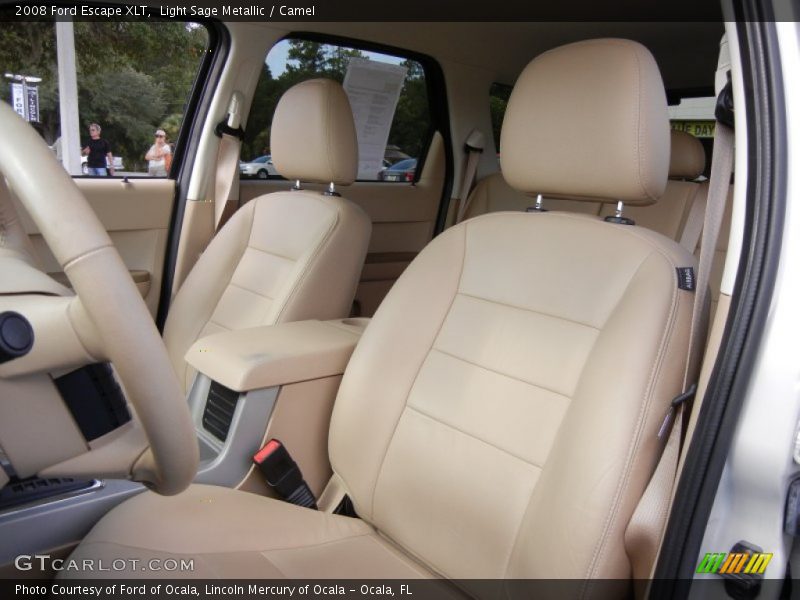 Light Sage Metallic / Camel 2008 Ford Escape XLT