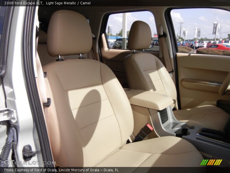 Light Sage Metallic / Camel 2008 Ford Escape XLT