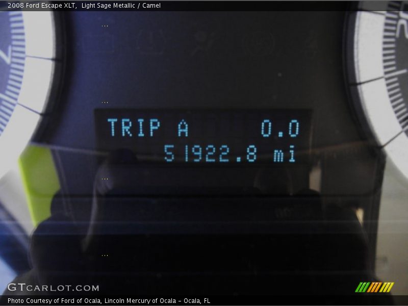 Light Sage Metallic / Camel 2008 Ford Escape XLT
