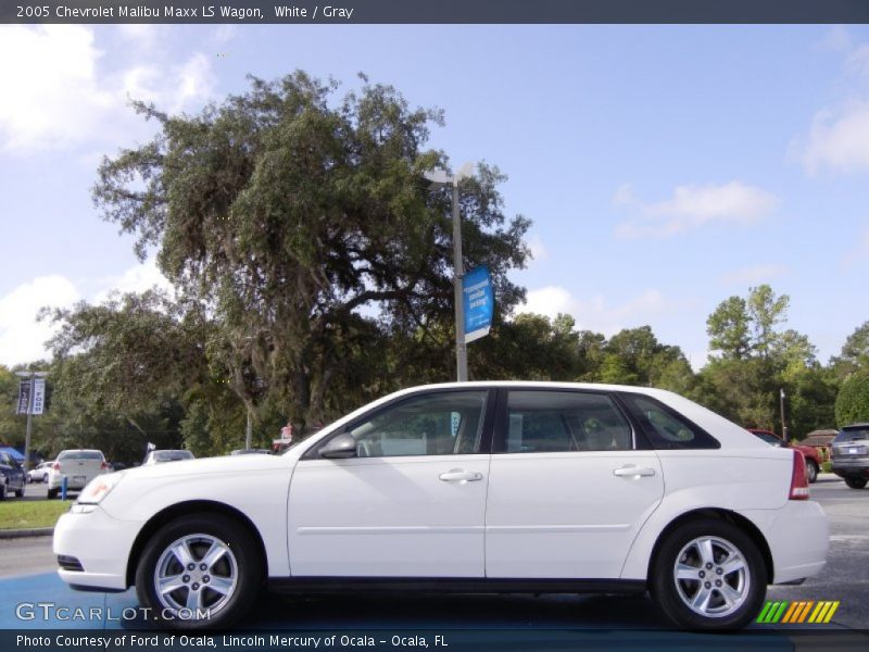 White / Gray 2005 Chevrolet Malibu Maxx LS Wagon