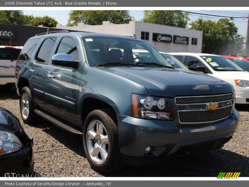 Blue Granite Metallic / Ebony 2008 Chevrolet Tahoe LTZ 4x4