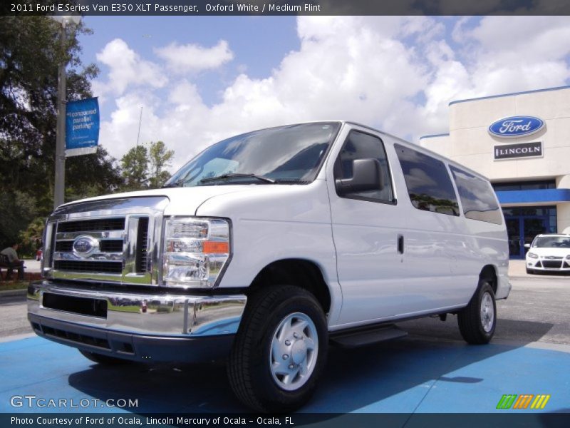Oxford White / Medium Flint 2011 Ford E Series Van E350 XLT Passenger