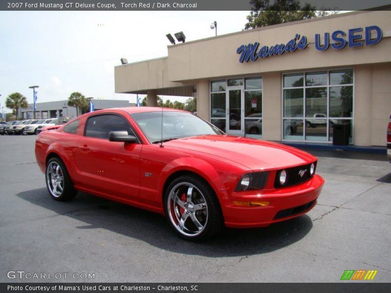 Torch Red / Dark Charcoal 2007 Ford Mustang GT Deluxe Coupe