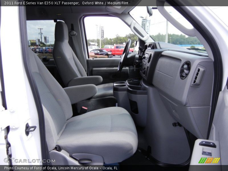 Oxford White / Medium Flint 2011 Ford E Series Van E350 XLT Passenger