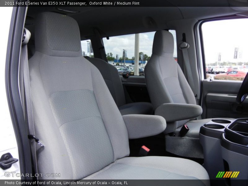 Oxford White / Medium Flint 2011 Ford E Series Van E350 XLT Passenger