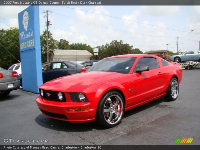 Torch Red / Dark Charcoal 2007 Ford Mustang GT Deluxe Coupe
