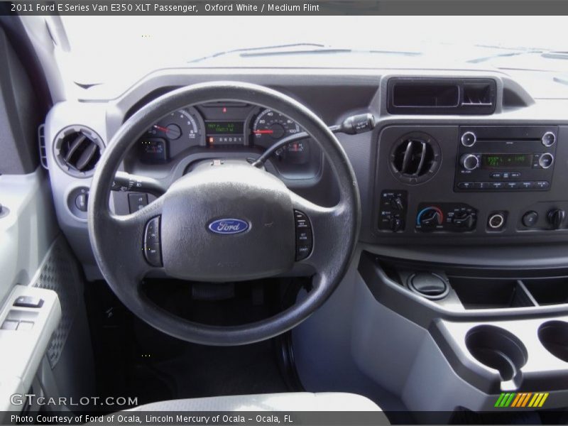 Oxford White / Medium Flint 2011 Ford E Series Van E350 XLT Passenger