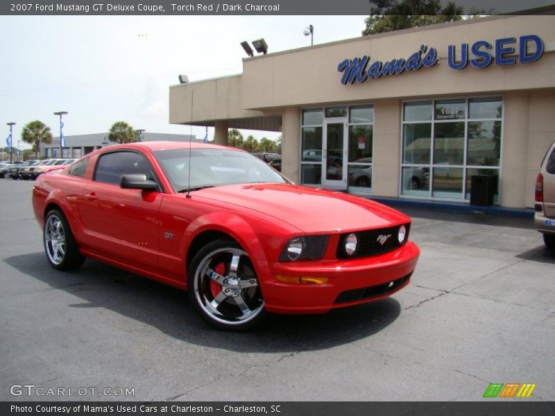 Torch Red / Dark Charcoal 2007 Ford Mustang GT Deluxe Coupe
