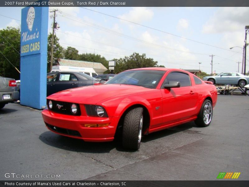 Torch Red / Dark Charcoal 2007 Ford Mustang GT Deluxe Coupe