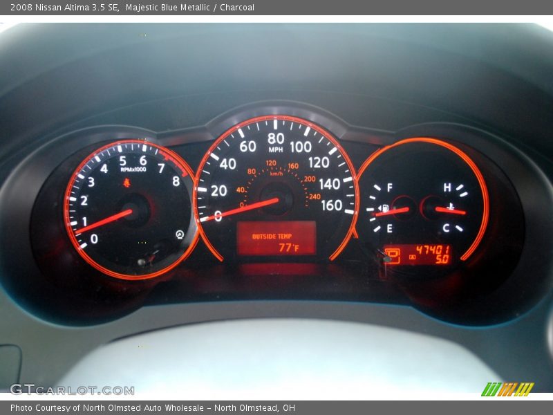 Majestic Blue Metallic / Charcoal 2008 Nissan Altima 3.5 SE