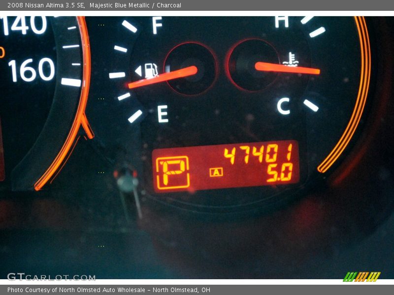 Majestic Blue Metallic / Charcoal 2008 Nissan Altima 3.5 SE