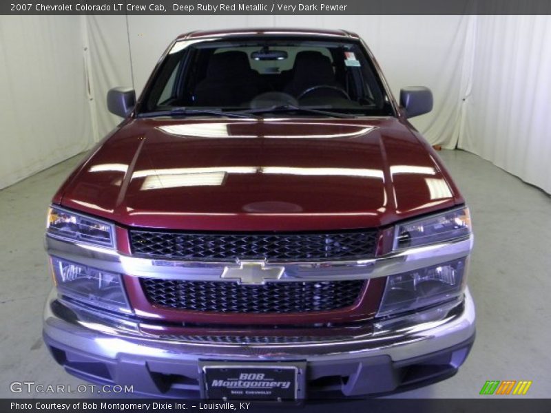 Deep Ruby Red Metallic / Very Dark Pewter 2007 Chevrolet Colorado LT Crew Cab