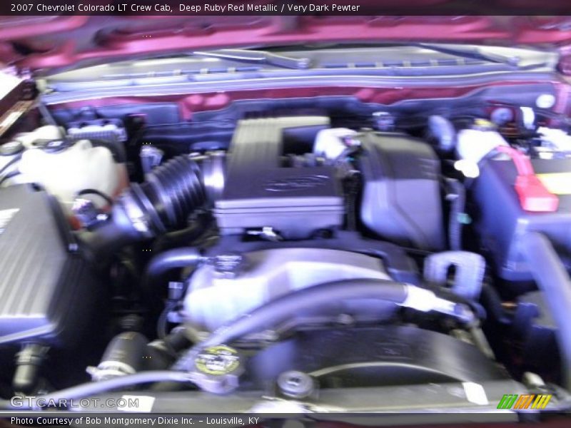 Deep Ruby Red Metallic / Very Dark Pewter 2007 Chevrolet Colorado LT Crew Cab