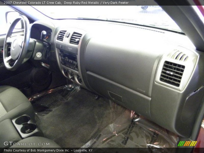 Deep Ruby Red Metallic / Very Dark Pewter 2007 Chevrolet Colorado LT Crew Cab