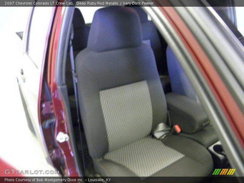 Deep Ruby Red Metallic / Very Dark Pewter 2007 Chevrolet Colorado LT Crew Cab