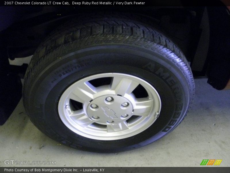Deep Ruby Red Metallic / Very Dark Pewter 2007 Chevrolet Colorado LT Crew Cab