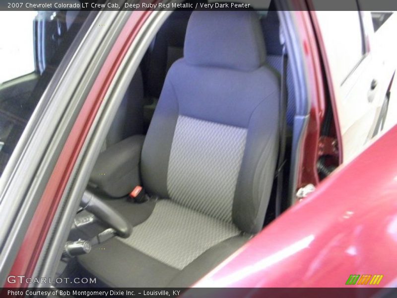 Deep Ruby Red Metallic / Very Dark Pewter 2007 Chevrolet Colorado LT Crew Cab