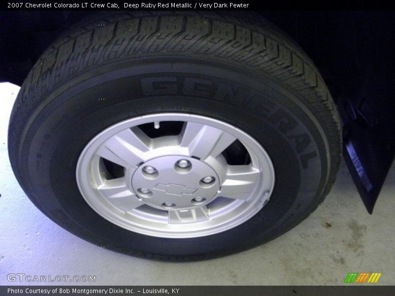 Deep Ruby Red Metallic / Very Dark Pewter 2007 Chevrolet Colorado LT Crew Cab
