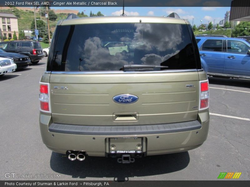 Ginger Ale Metallic / Charcoal Black 2012 Ford Flex SEL AWD
