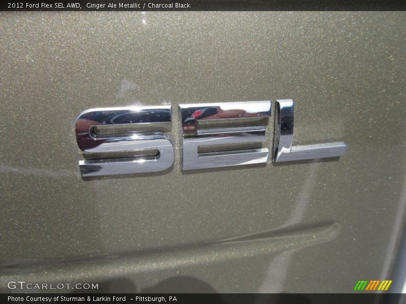 Ginger Ale Metallic / Charcoal Black 2012 Ford Flex SEL AWD