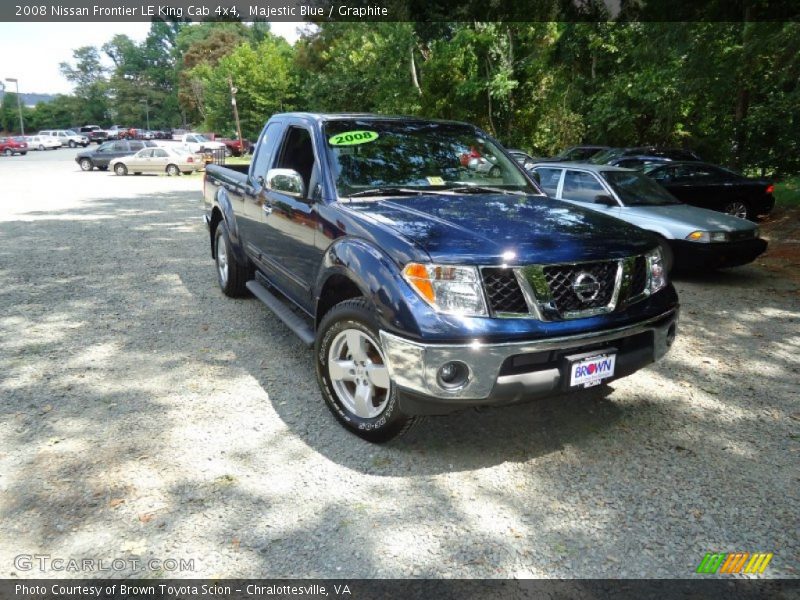 Majestic Blue / Graphite 2008 Nissan Frontier LE King Cab 4x4