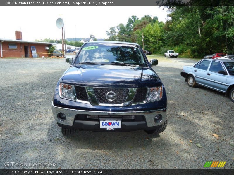 Majestic Blue / Graphite 2008 Nissan Frontier LE King Cab 4x4
