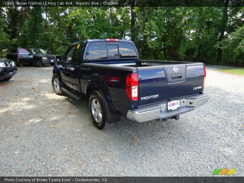 Majestic Blue / Graphite 2008 Nissan Frontier LE King Cab 4x4