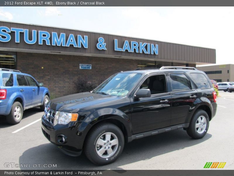 Ebony Black / Charcoal Black 2012 Ford Escape XLT 4WD