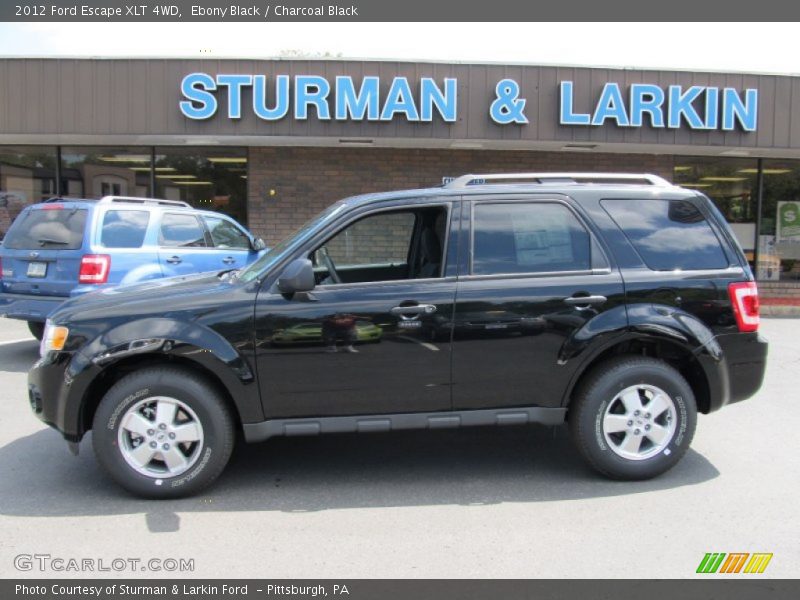 Ebony Black / Charcoal Black 2012 Ford Escape XLT 4WD