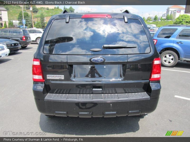 Ebony Black / Charcoal Black 2012 Ford Escape XLT 4WD