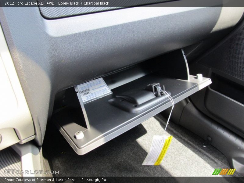 Ebony Black / Charcoal Black 2012 Ford Escape XLT 4WD
