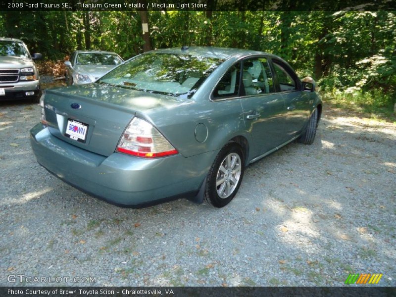 Titanium Green Metallic / Medium Light Stone 2008 Ford Taurus SEL