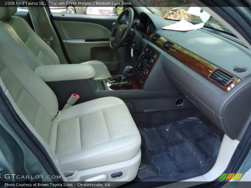 Titanium Green Metallic / Medium Light Stone 2008 Ford Taurus SEL