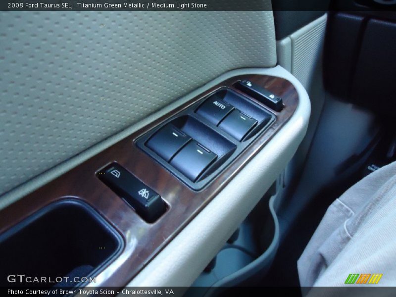 Titanium Green Metallic / Medium Light Stone 2008 Ford Taurus SEL