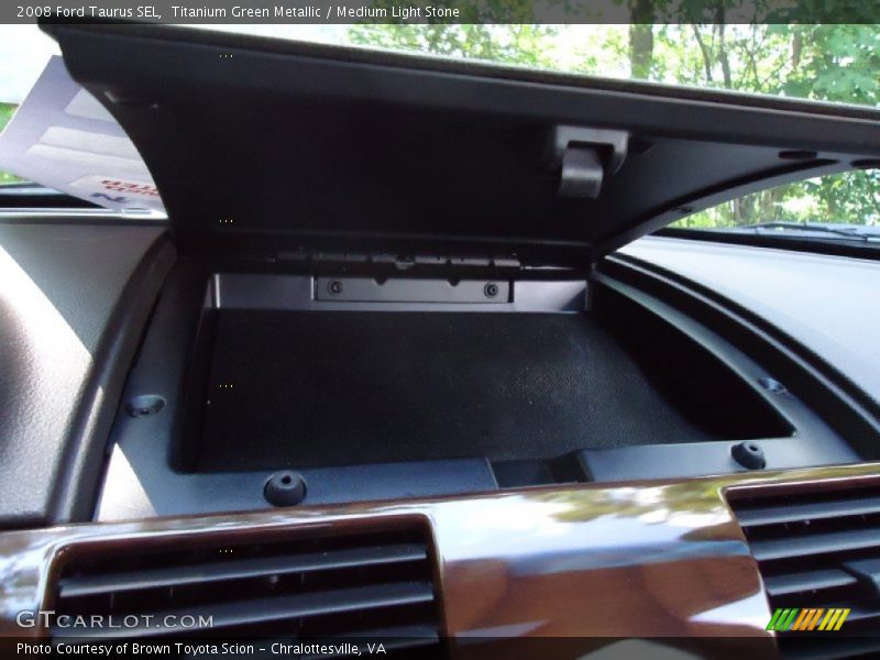 Titanium Green Metallic / Medium Light Stone 2008 Ford Taurus SEL