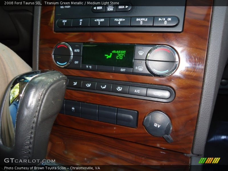 Titanium Green Metallic / Medium Light Stone 2008 Ford Taurus SEL