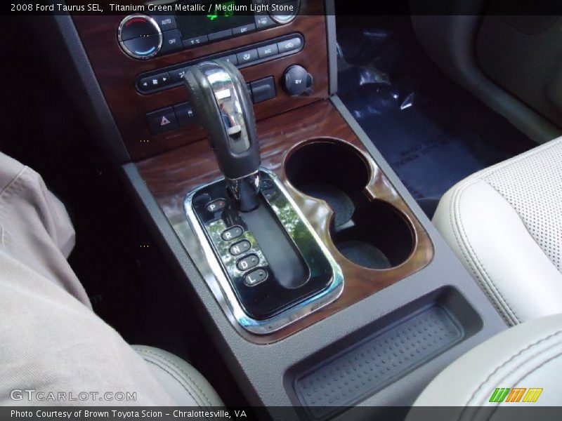Titanium Green Metallic / Medium Light Stone 2008 Ford Taurus SEL
