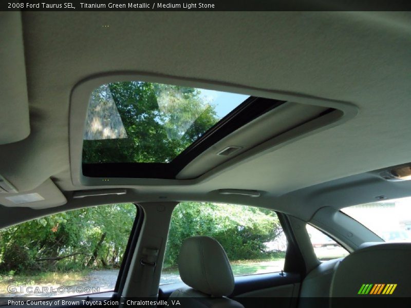 Titanium Green Metallic / Medium Light Stone 2008 Ford Taurus SEL