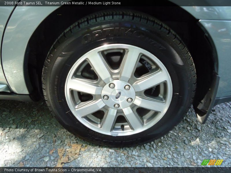 Titanium Green Metallic / Medium Light Stone 2008 Ford Taurus SEL